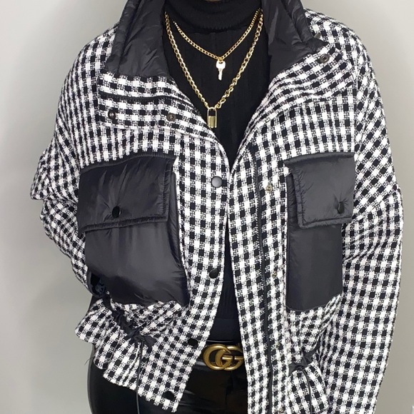 Zara Women Contrasting Tweed Jacket - Picture 1 of 14